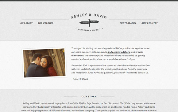 Ashleyand David Responsive Website 