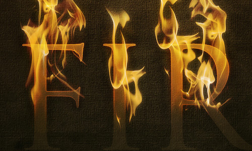 Fire Burning Text Effect