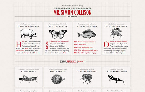 Simon Collison Responsive Website 