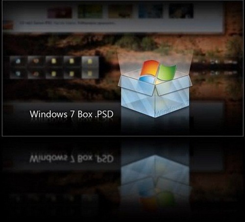 Windows 7 Box .PSD Icon by giannisgx89