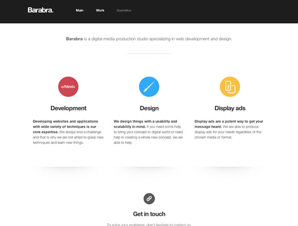 Barabra is a digital media production studio specializing in web development and design