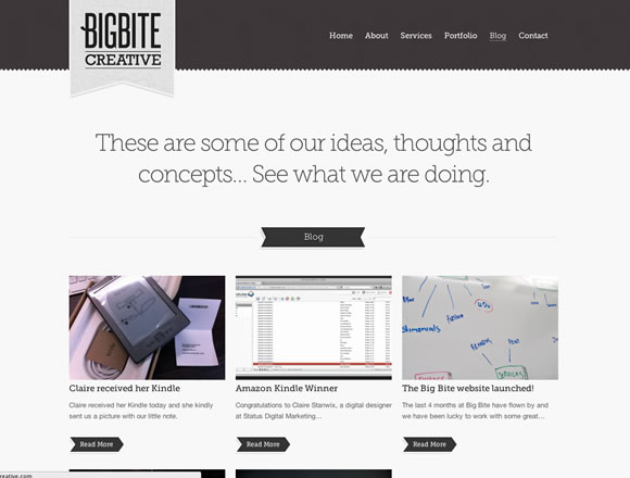 Big Bite Creative is a terrific blog desing to inspire the people.