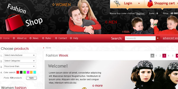 Fashion Shop Web template