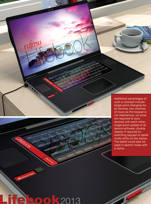 Concept of Fujitsu Lifebook Laptop 