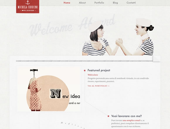 Michela Chiucini is an attractive portfolio website for designers