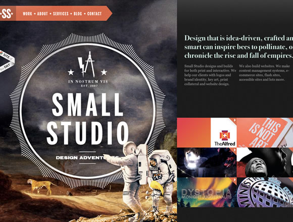 Small Studio designs and builds for both print and interactive for graphic designers