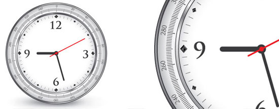 Vector Clock Icon which shows the importance of time 
