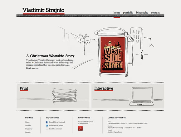 Vladimir Strajnic, interactive and print designer