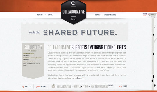 Collaborative Fund is a beautiful layout for inspiration