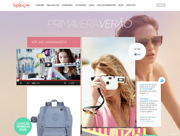 Kipling is a beautiful website for usage of light color Kipling is a beautiful website for usage of light color