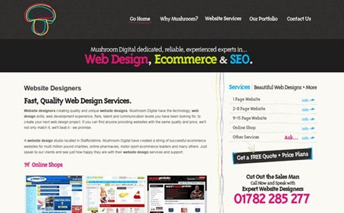 Mushroom Digital good looking flash web desgn Mushroom Digital good looking flash web desgn