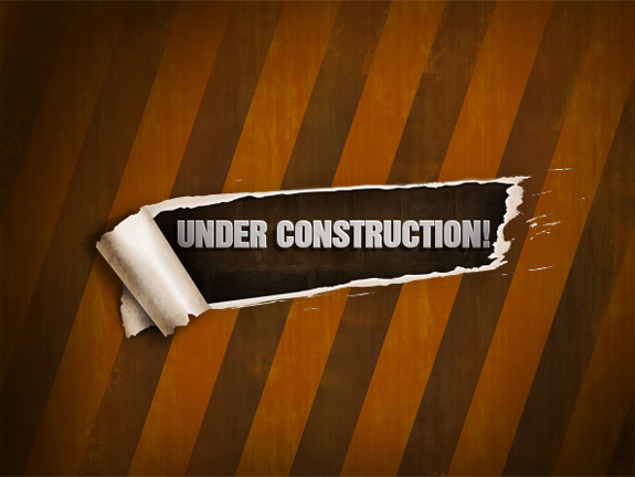 PSD Template of Under Construction Page