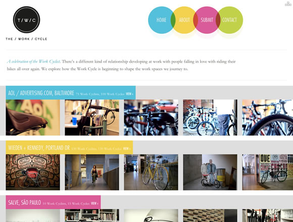 The Work Cycle colorful light color website The Work Cycle colorful light color website
