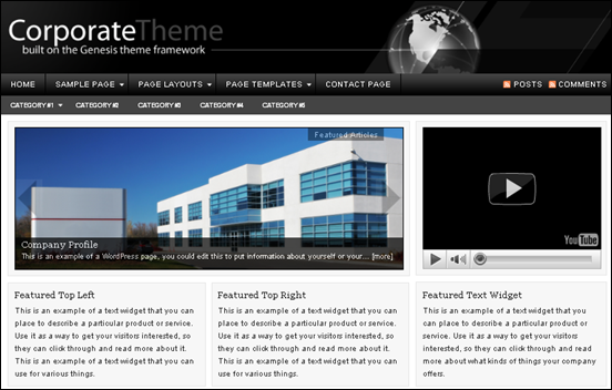 WordPress Business Themes – Corporate Child Theme