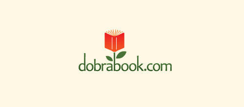 DobraBook is a delightful flower logo design