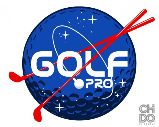 Golf Pro is a blue color golf logo