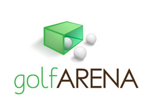 GolfArena Logo is a good golf logo design