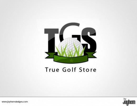 True Golf Store logo design