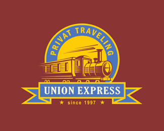 Union Express is a colorful logo design