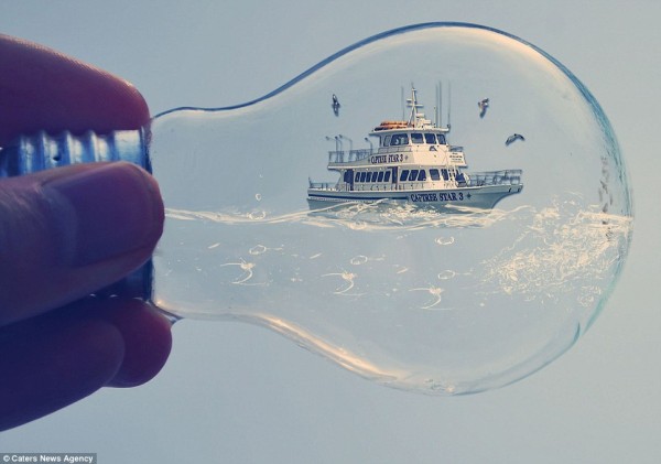 The Wonderful Miniature World Inside Light Bulbs