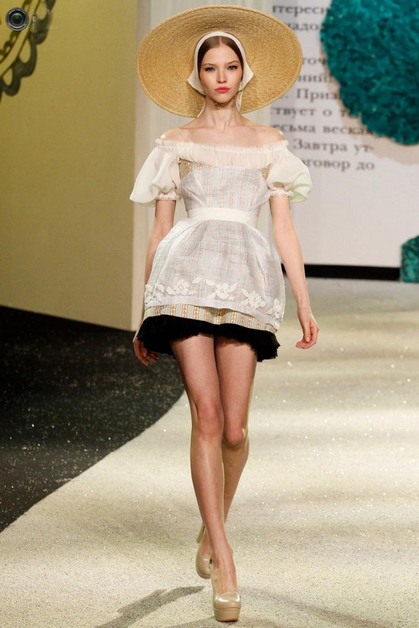 Lovely dresses at Fashion show by Russian designer Ulyana Sergeenko