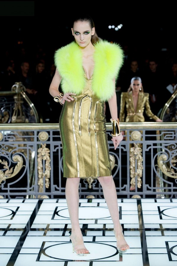 Dresses by Versace at Paris Fashion Week 2013
