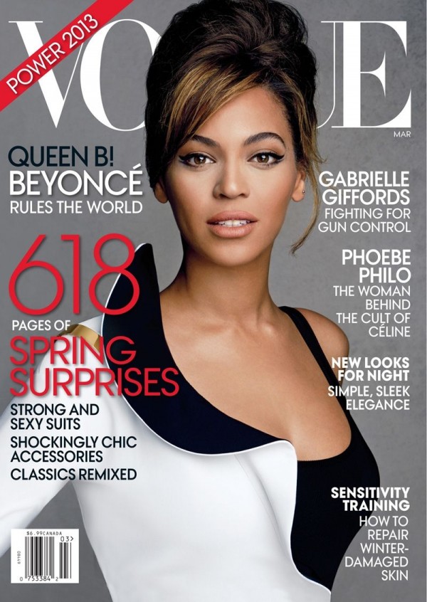 Beyonce Knowles Covers “Vogue” March 2013