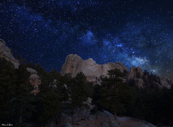 Mt. Rushmore Milky Way by Aaron J. Groen