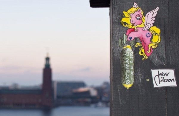 Disney Princesses Get Dangerous in Herr Nilsson's Street Art
