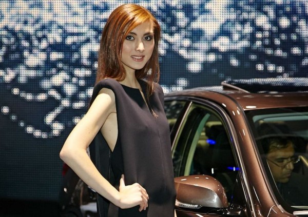 Cars and Girls at Auto Show