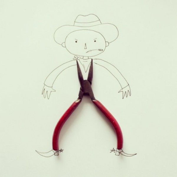 Whimsical Illustrations with Everyday Objects by Artist Javier Perez