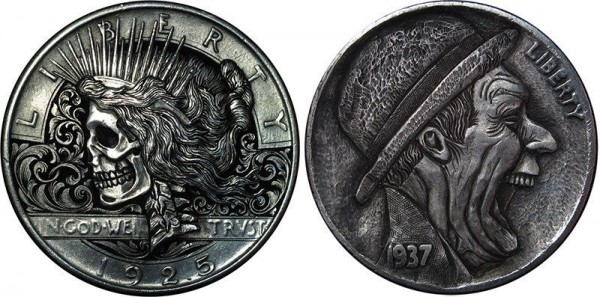 Hobo Nickels Coin Art