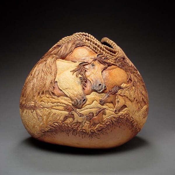  The Delicate Gourd Carving Art by Marilyn Sunderland