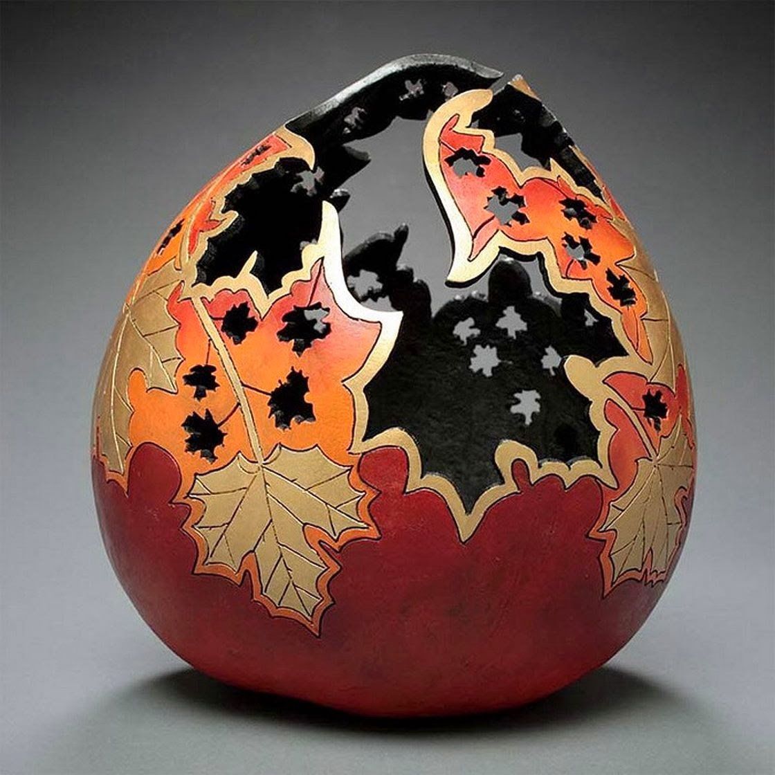 The Delicate Gourd Carving Art by Marilyn Sunderland | The Wondrous
