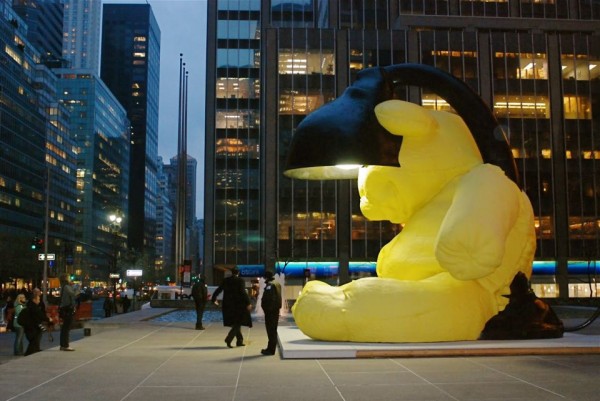 Giant Bronze Teddy Bear Sculpture 