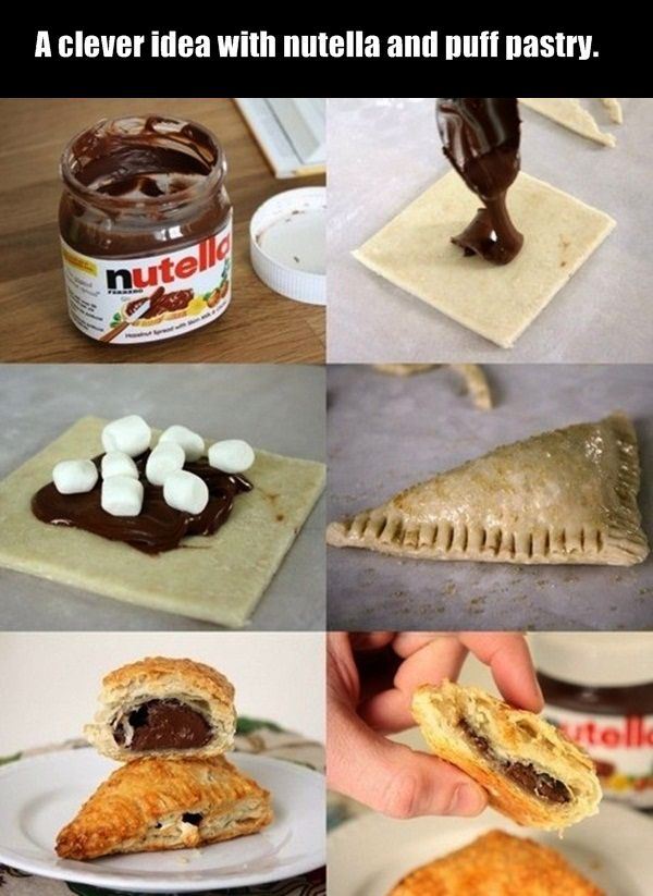 Nutella and puff pastry