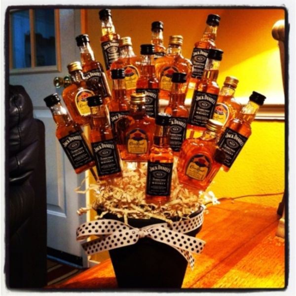 Did you blackout and sleep with your room mates ex girlfriend Apologize with a DIY bouquet of whiskey