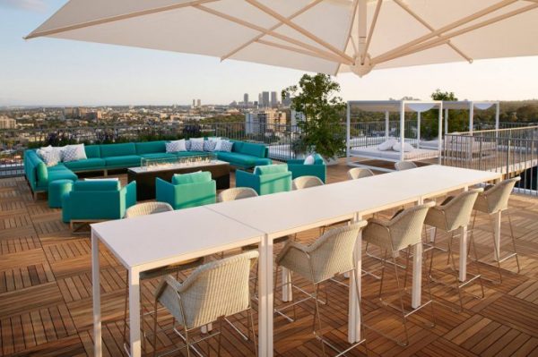 Rooftop West Restaurant and Lounge at the London, Los Angeles