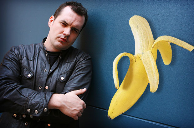 Comedian Jim Jeffries ... is afraid of bananas and freaked out when they were being servied on a Qantas plane from Sydney to Melbourne.