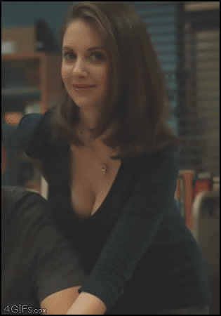 alison brie cleavage