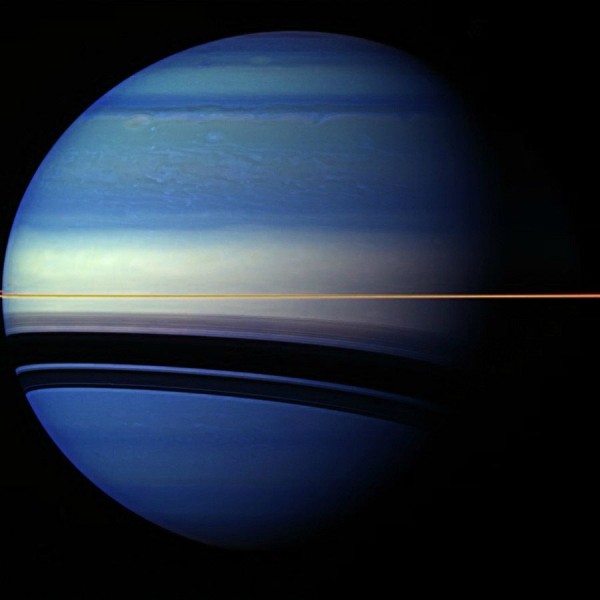 Saturn is painted in unusual colors