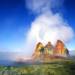 Unusual Fly Geyser in the Black Rock Desert