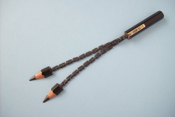 Pencil-graphite sculpture Cerkahegyzo