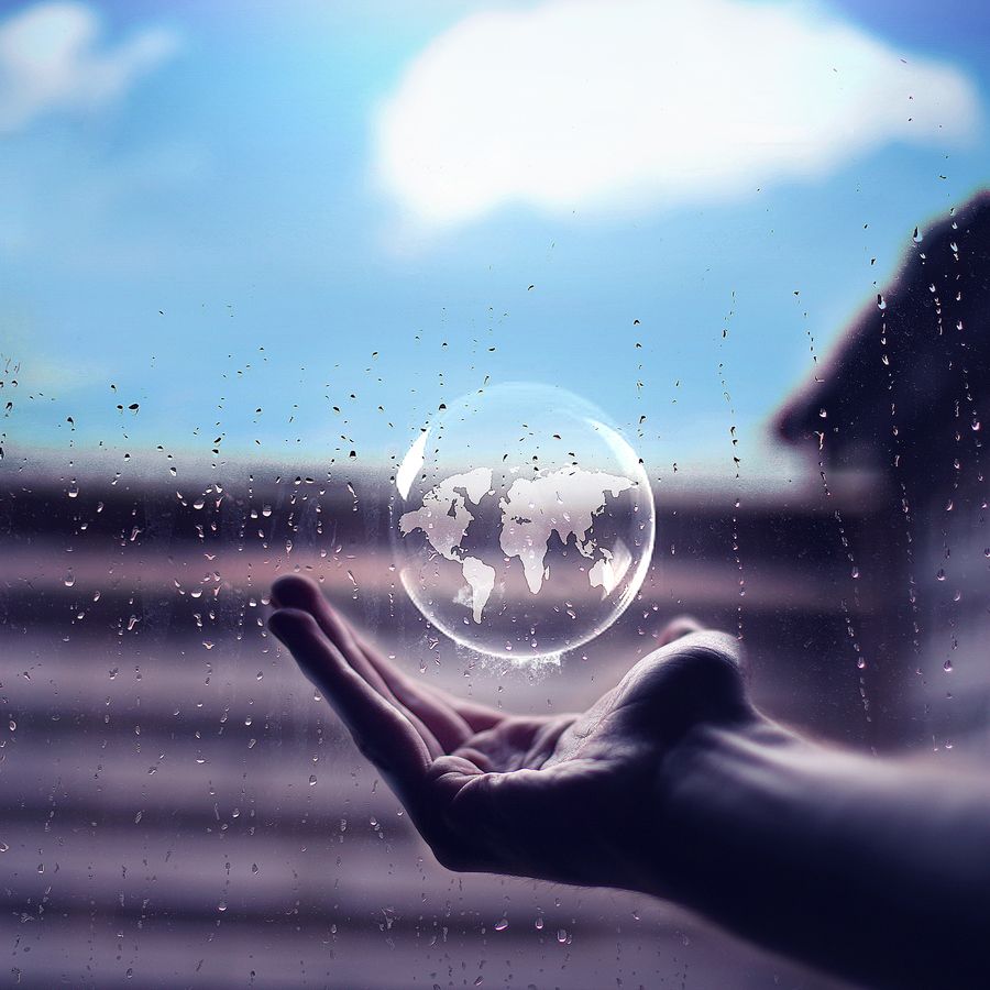 World in bubble