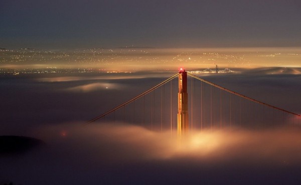 San Francisco in Fog by Terence Chang