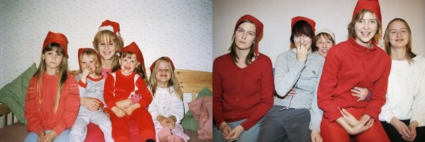Four Sisters Adorably Recreate Their Childhood Photos