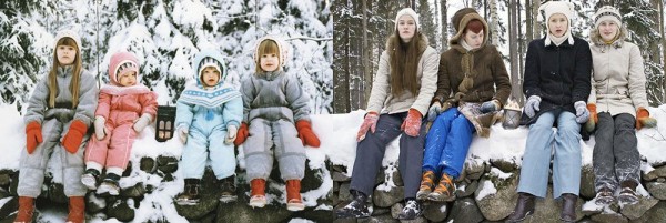 Photo Series "Then and Now" by Wilma Hurskainen