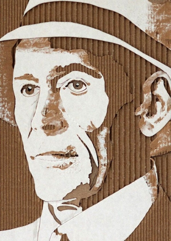 Incredible Celebrity Portraits Made Out of Cardboard