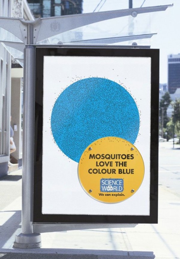 Mosquitoes love the color blue, We can explain