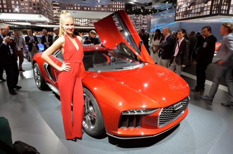 Cars and Girls at Auto Show